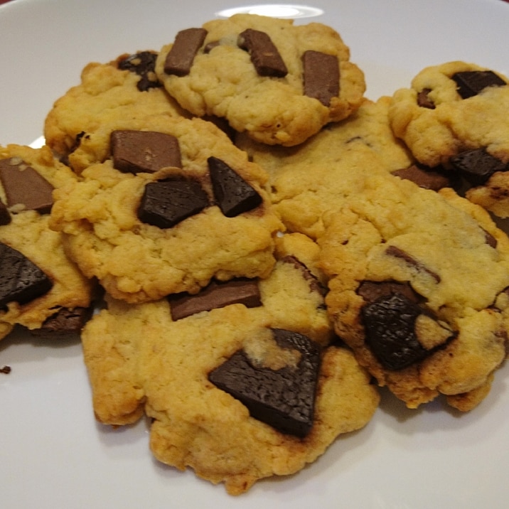 板チョコで簡単★チョコチップクッキー